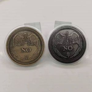 कस्टम हाँ या कोई भविष्यवाणी निर्णय गोथिक सिक्का हिचक शैली स्मारक धातु स्मृति चिन्ह उपहार - Product Image 1