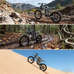 Moto électrique 72V 40Ah 6000W avec cadre robuste, moteur sans balais, batterie au lithium intégrée, moyeu arrière pour vélo électrique tout-terrain, 80 <span class=keywords><strong>km</strong></span> - Product Image 3