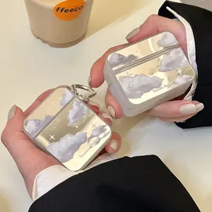 Coréen Miroir Nuage Lune Nuit Écouteur Cas pour AirPods 2 <span class=keywords><strong>Pro</strong></span> Mignon Antichoc Cas Pour <span class=keywords><strong>Air</strong></span> Pods <span class=keywords><strong>3</strong></span> <span class=keywords><strong>Pro</strong></span> Casque Protecteur Couverture - Product Image 2