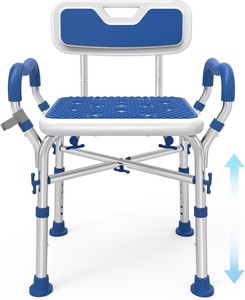 Chaise de douche <span class=keywords><strong>pour</strong></span> personnes âgées réglable en hauteur tabouret de bain médical portable équipement de sécurité de salle de bain <span class=keywords><strong>pour</strong></span> personnes handicapées - Product Image 1