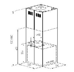 Capot de cuisine à suspension haute puissance, Type cylindrique, plateforme ultralégère, pour cuisine, hôtel, nouveau modèle - Product Image 3