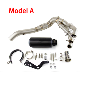 Silenciador delantero de tubo de escape para Yamaha, sistema completo de puntas de silenciador de tubo delantero de escape de Yamaha de 2020-2024, de- - Product Image 2