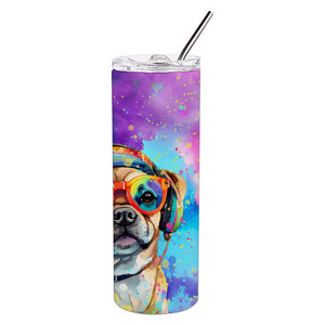 Bicchiere sottile in acciaio inossidabile Pug Hippie Dawg - Product Image 1