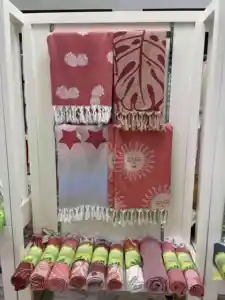 Kustom ringan anak-anak ponco anak jubah pantai mantel handuk dengan rumbai