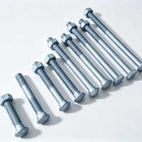 Tige d'ancrage en acier au carbone HDG avec œillet, écrou à plaque carrée, taille personnalisée, OEM pour matériel de ligne aérienne