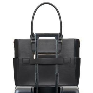 Sac de travail pour <span class=keywords><strong>femme</strong></span> en <span class=keywords><strong>cuir</strong></span> PU grainé avec logo personnalisé classique, grand sac pour ordinateur portable, bonne quincaillerie, sac pour <span class=keywords><strong>femme</strong></span> - Product Image 3