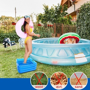 PVC Inflatable Foot Bath Basin 13*13*5.5 Inch Blue Color Foot Soaking Bath Basin for <b>Pool</b> Entry Ladder Above Ground <b>Pool</b> - Product Image 6