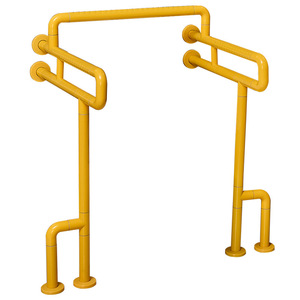 Barra de apoyo para inodoro de baño, montada en la pared, de acero inoxidable, antideslizante, para ancianos y personas con discapacidad. - Product Image 4