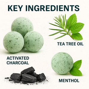 Bombes de bain de pieds antifongiques en gros avec charbon actif, arbre à thé et menthol, comprimés effervescents pour <span class=keywords><strong>spa</strong></span> des pieds éliminant les odeurs - Product Image 2