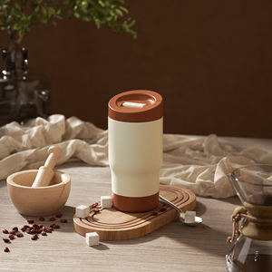 Mug de voyage isotherme en acier inoxydable 304 avec couvercle, personnalisable avec logo, écologique et portable pour café et thé au bureau - Product Image 4