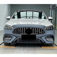 Kit de style C63 AMG de haute qualité pour Mercedes Benz Classe C W206 C300 22-24, mise à niveau de l'adaptation, pare-chocs avant, capot, garde-boue, jupes latérales