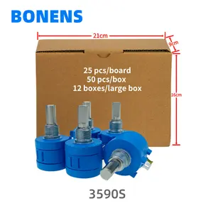 BONENS 3590S-2-103L precision multi turn wire wound potentiometer 10K ohm 5% 2w 10 turn