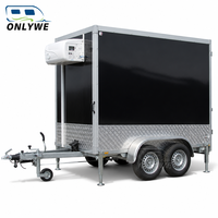 Remorque frigorifique homologuée pour la route ONLYWE WMI avec unité de refroidissement électrique pour la vente de crèmes glacées, de boissons et d'aliments