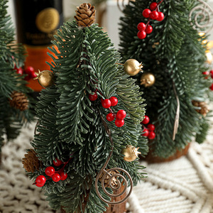 Hot Sell Artificial Small Tabletop Christmas <b>Tree</b> Mini Christmas <b>Tree</b> and Decorations with Realistic Pine Cone Berry - Product Image 4