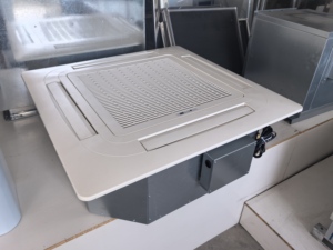 Low Noise Central Air Conditioning System Chilled Water Type Ceiling <b>Mounted</b> Cassette Fan Coil Unit High-Efficiency Particulate - Product Image 4