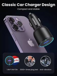Caricabatterie da Auto USB C UGREEN 130W con Cavo PD per Xiaomi iPhone 15 <span class=keywords><strong>Samsung</strong></span> <span class=keywords><strong>Galaxy</strong></span> S24 Laptop Caricatore Rapido USB C per Auto QC4 - Product Image 5