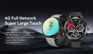 Reloj Inteligente 2026 con Monitor <span class=keywords><strong>de</strong></span> Salud, Multi-idioma, Correa <span class=keywords><strong>de</strong></span> Silicona, Correo Electrónico, 4G, Android, Cámara Giratoria <span class=keywords><strong>de</strong></span> 180°, <span class=keywords><strong>Pantalla</strong></span> AMOLED - Product Image 5