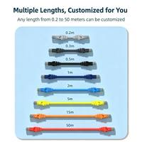 Câble de raccordement LAN Cat6 professionnel personnalisé OEM 15m Gigabit UTP RJ45 pour salle serveur, sécurité CCTV 1000Mbps