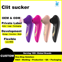 Vibrateur à succion clitoridienne, stimulateur à impulsions d'air, en silicone, rechargeable, vente en gros, OEM, personnalisation de la marque, fabricant