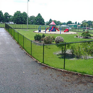 Rouleau de Clôture en Diamant Galvanisé 100ft 8ft 8 Foot 6 Foot Cyclone Wire <span class=keywords><strong>Mesh</strong></span> Pvc Black Vinyl Coated Chain Link Fence Roll - Product Image 2