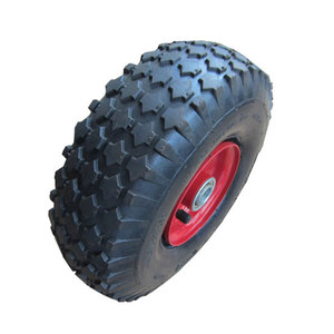 4.10/3.50-4 भारी ड्यूटी वायवीय रबर ट्राली पहियों थोक उद्यान गाड़ियां पहिया - Product Image 2