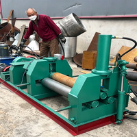 Machine à rouler les plaques hydrauliques robustes 50x3000mm pour le pliage et le façonnage des plaques d'acier avec 3 rouleaux, garantie 1 an