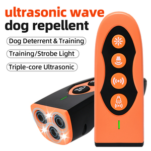 Dispositif anti-aboiement ultrasonique longue portée 4 en 1 pour chien, avec lampe torche LED - Product Image 1