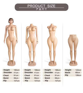 Maniquíes Realistas de Cuerpo Completo Masculino y Femenino con Cabeza y Hombros, Directo de Fábrica, 2026 Store Shop - Product Image 6