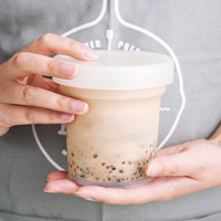 Solutions complètes : Pot en plastique jetable de 16,91 fl oz pour desserts/gelée de plantes médicinales