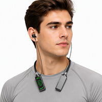 Casque sans fil tour de cou argenté, prix usine, BT5.4, autonomie 10-15h, 11h en conversation, Type-C, F10, basses stéréo pour sport et gym