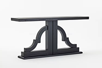 Luxe Vintage Japandi Console Table Moderne Bois Verre Décor pour La Maison Villa Hôtel Ferme Salon Salle À Manger Cuisine Meubles
