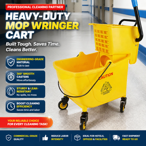 Carrito de Limpieza <span class=keywords><strong>MSJ</strong></span> 20/24/32L, Resistente, Ecológico, Ligero, de Plástico, con Escurridor y Diseño Drenable, Logotipo Personalizado - Product Image 1
