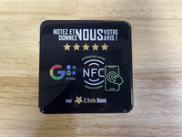 Personnalisé 13.56Mhz ISO Modèle RFID NFC Autocollant Étanche QR Code Époxy Tag pour Table Menu Carte et Variable Google Avis