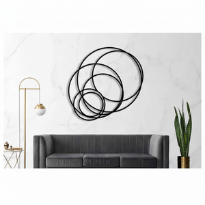 Arte de pared hecho a mano asequible para dormitorio Decoración clásica para el hogar Acento hecho en La India - Product Image 1