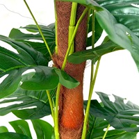 Plante artificielle Monstera en gros, toucher réel, fausse plante tropicale en pot pour la décoration intérieure d'hôtels et de centres commerciaux