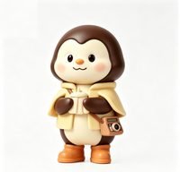Figurine d'art personnalisée Pingouin en PVC et ABS, Statue de personnage de dessin animé, Fabrication OEM en Chine, Figurine personnalisée pour la vente en gros de produits de marque