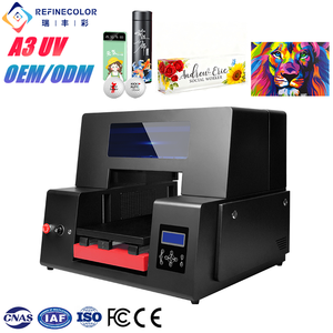 Refinecolor 低价 A3 紫外线打印机 金属铭牌亚克力印刷机 适用于水杯、高尔夫球、手机壳、名片 - Product Image 1