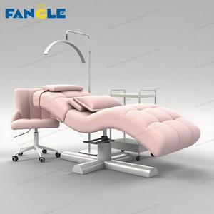 חדש מעוקל עפעף ורוד lash מיטה יופי פנים מיטה לבן בסיס עיסוי שולחן & מיטה ריהוט סלון - Product Image 1