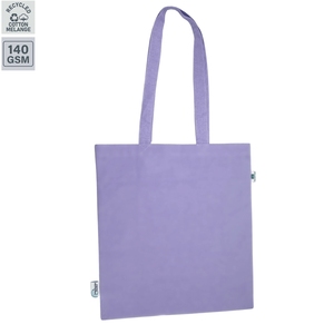 Sac fourre-tout en coton violet mélangé 38 x 42,5 cm, réutilisable, écologique, pour les courses, les voyages, le bureau, le quotidien, sac à bandoulière - Product Image 1