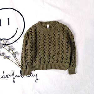Pulls pour filles de style coréen à motifs ajourés, dernières tendances Www..com.cn - Product Image 2