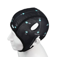 Kit de capuchon EEG 10 20 système Placement d'électrodes à 19 canaux Neurofeedback ondes cérébrales Kit de casque EEG Casque de moniteur d'activité cérébrale