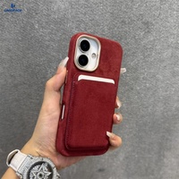 Étui portefeuille en cuir magnétique pour iPhone 17 avec porte-cartes