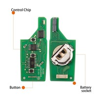 Clé télécommande universelle KEYDIY KD NB47-3 à 3 boutons pour Peugeot, clé de voiture pour programmeur de clés de voiture, lot de 5