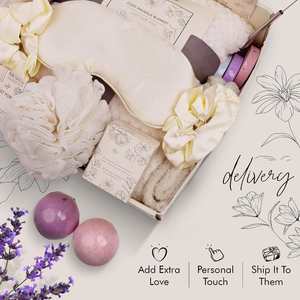 Canasta de Regalo de Recuperación para Mujeres, Cesta de Bienestar para Después de la Cirugía, Caja de Pensamiento Positivo con Manta para Niñas - Product Image 3