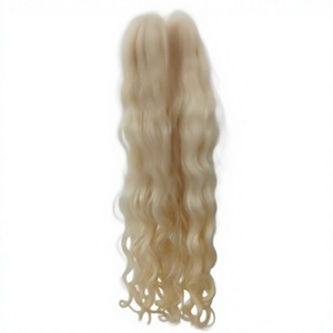 Cabello Humano Virgen Remy Indio Rizado Natural Negro Marrón Suave de un Solo Donante con Alineación de Cutícula Sin Piojos ni Lêndas 100g - Product Image 1