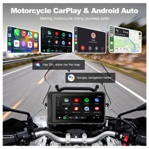 Tragbare IP67 DVR 5 Zoll Carplay Android Auto HD IPS Bildschirm Motorrad <span class=keywords><strong>GPS</strong></span> <span class=keywords><strong>Navigation</strong></span> Wireless TPMS - Product Image 2