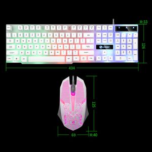 Ensemble <span class=keywords><strong>clavier</strong></span> et <span class=keywords><strong>souris</strong></span> filaire rétroéclairé à sept couleurs GTX300, <span class=keywords><strong>clavier</strong></span> USB, <span class=keywords><strong>souris</strong></span> USB, <span class=keywords><strong>kit</strong></span> de jeu lumineux pour cybercafé - Product Image 4