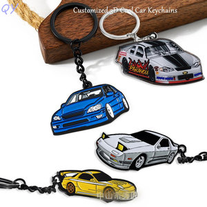 QY accepté personnalisé 3D porte-clés en métal UV imprimé Logo porte-clés émail lettre pièce cadeau promotionnel - Product Image 6
