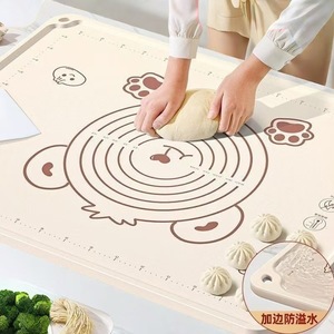 Silicone Kneading <b>Mat</b> With Dog Pattern Non-Stick Pastry Board For Baking And Dough Rolling - Product Image 1