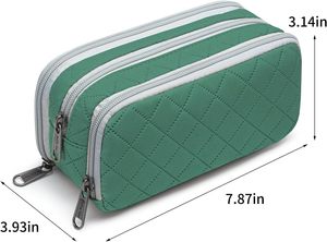 Estuche Grande para Lápices, Gran Capacidad, 3 Compartimentos, Cierre de Cremallera, Uso en Oficina, para Adultos (01-3ALLG), Hecho en China - Product Image 2